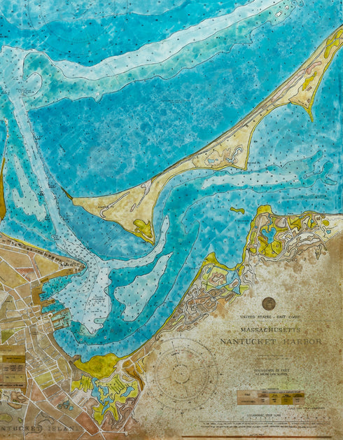 Nantucket Harbor Nautical Chart | Limited Edition Prints